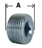BG Steel Contersunk Plug - Square Socket Diagram